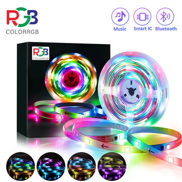 Christmas Light,RGBIC LED Strip Lights IP65 waterproof,Segmented DIY,ColorChasing effect, Rainbow light Decor for Christmas tree - LEDLIGHTING WHOLESALE